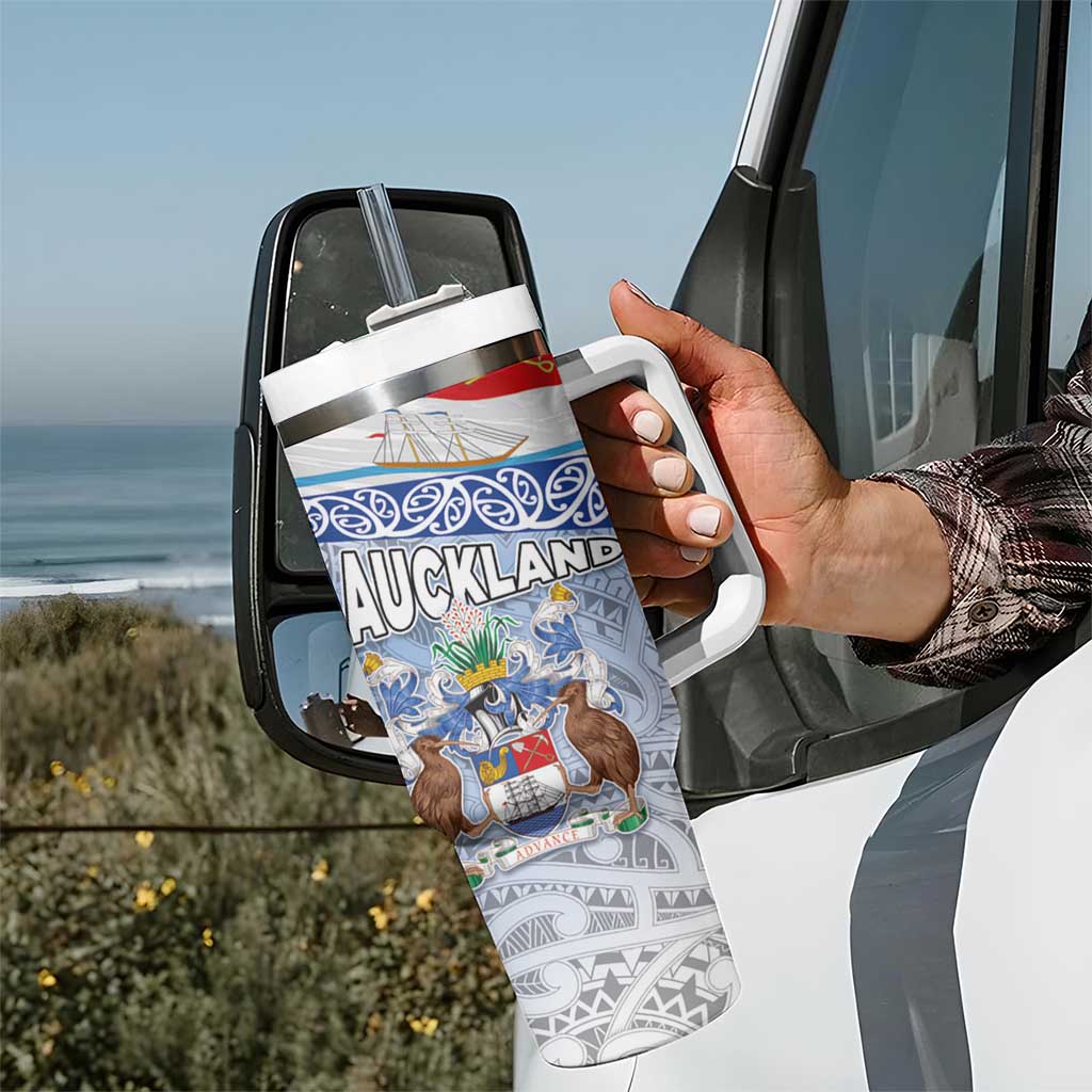 New Zealand Auckland’s Flag and Coat of Arms Koru Art Maori Custom Stanley Cup 40 oz 30 oz Tumbler With HandleTVC2301346 - Image 7