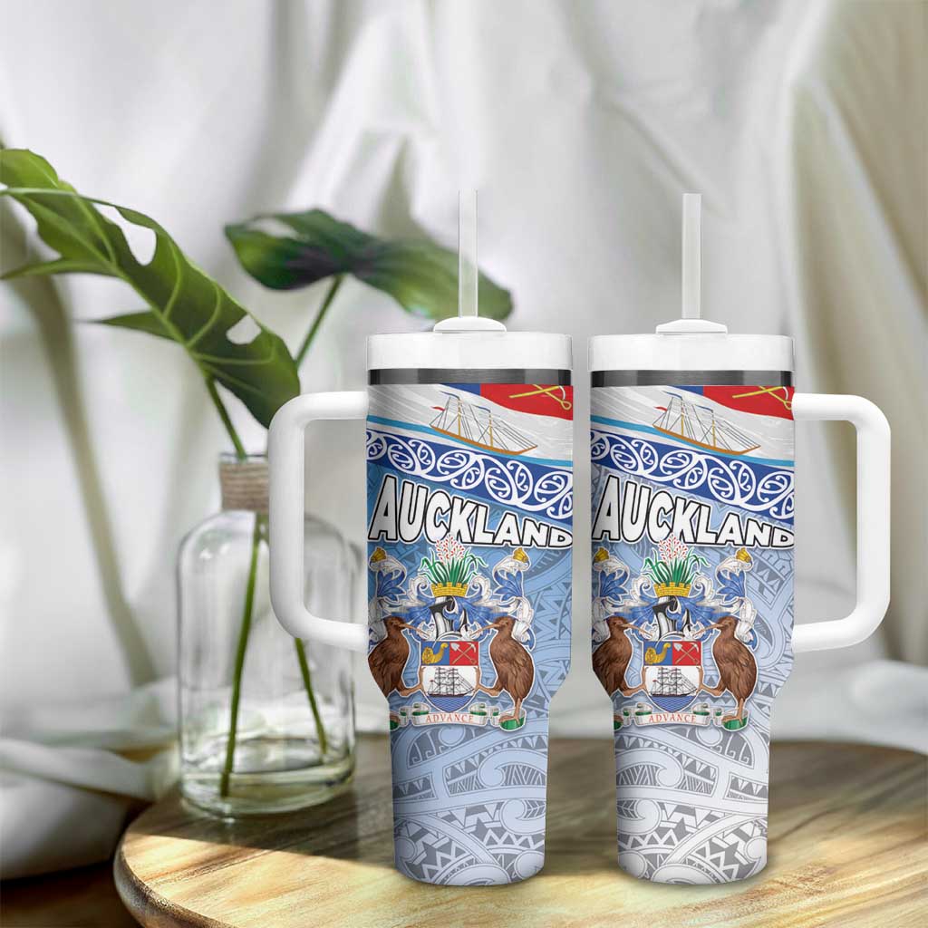 New Zealand Auckland’s Flag and Coat of Arms Koru Art Maori Custom Stanley Cup 40 oz 30 oz Tumbler With HandleTVC2301346 - Image 9