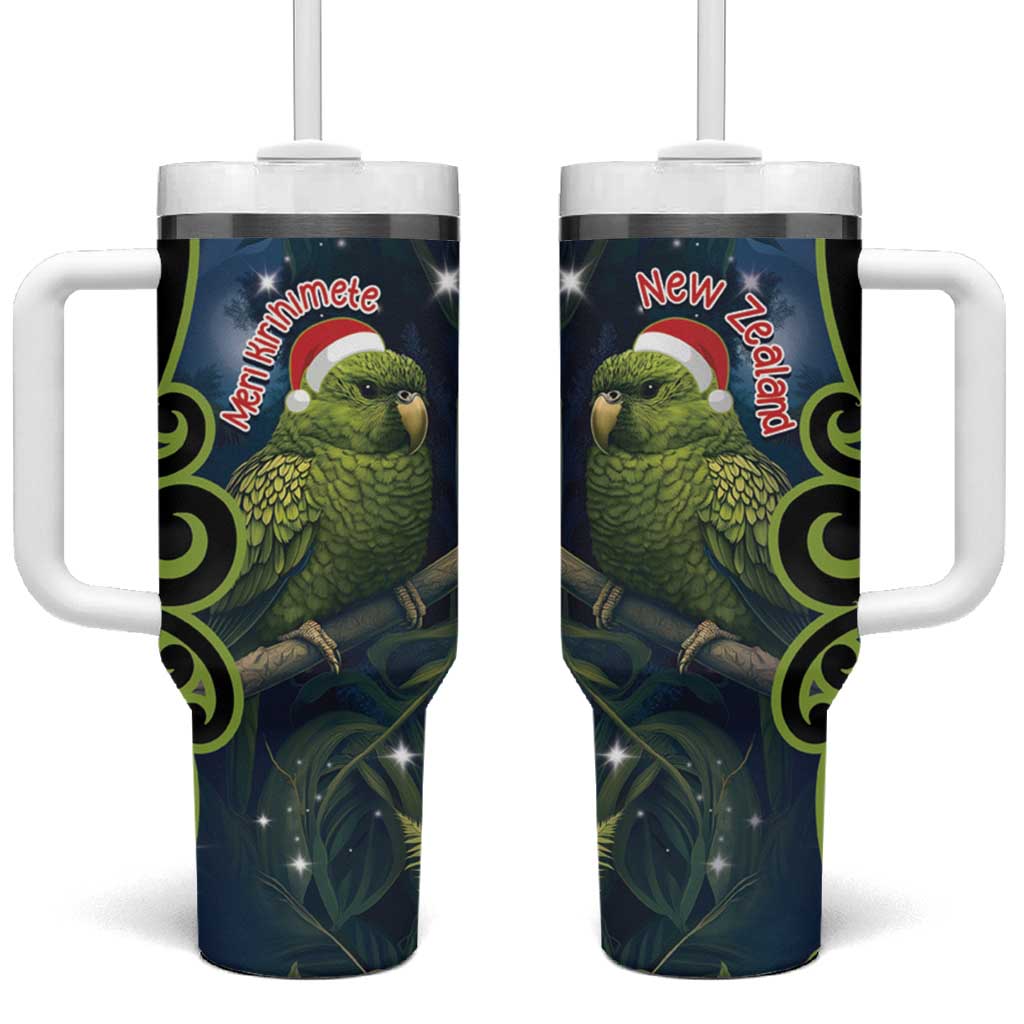 New Zealand Christmas Cute Kakapo Meri Kirihimete Maori Koru Custom Stanley Cup 40 oz 30 oz Tumbler With HandleTVC2301359