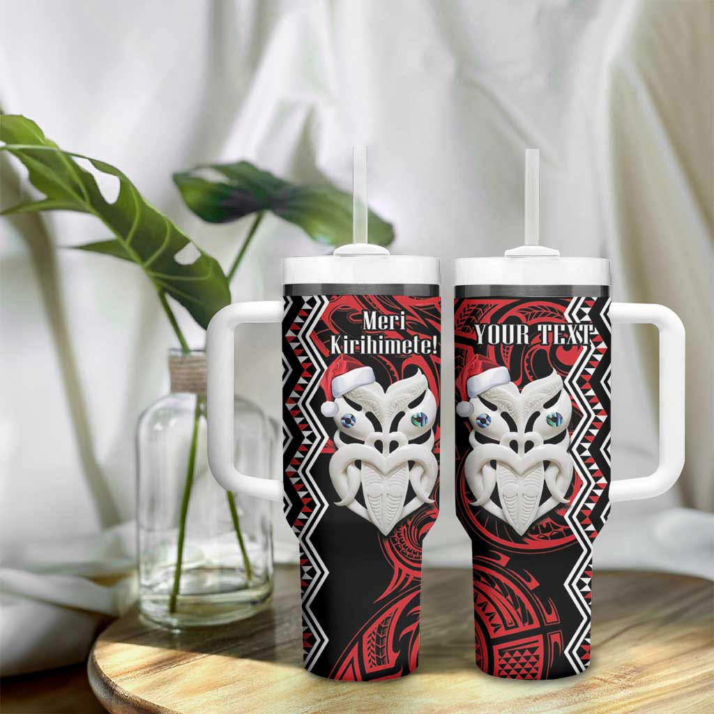 New Zealand Christmas Meri Kirihimete Maori Wheku Taniko Art Custom Stanley Cup 40 oz 30 oz Tumbler With HandleTVC2301363 - Image 9