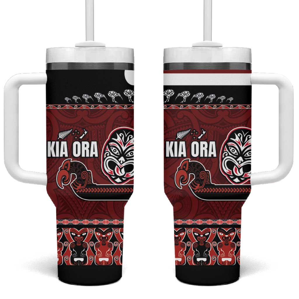 New Zealand Culture Kia Ora Aotearoa Moko Tattoo Mask Custom Stanley Cup 40 oz 30 oz Tumbler With HandleTVC2301345
