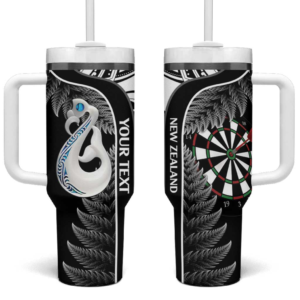 New Zealand Darts Aotearoa Fern Mix Paua Shell Manaia Black Custom Stanley Cup 40 oz 30 oz Tumbler With HandleTVC2301359