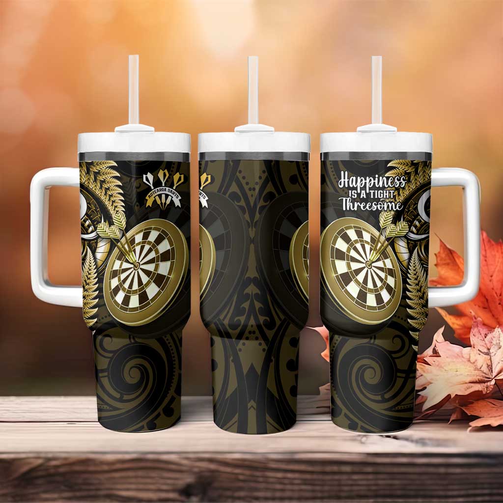 New Zealand Darts Happiness Is A Tight Threesome Maori Gold Custom Stanley Cup 40 oz 30 oz Tumbler With HandleTVC2301371 - Image 4
