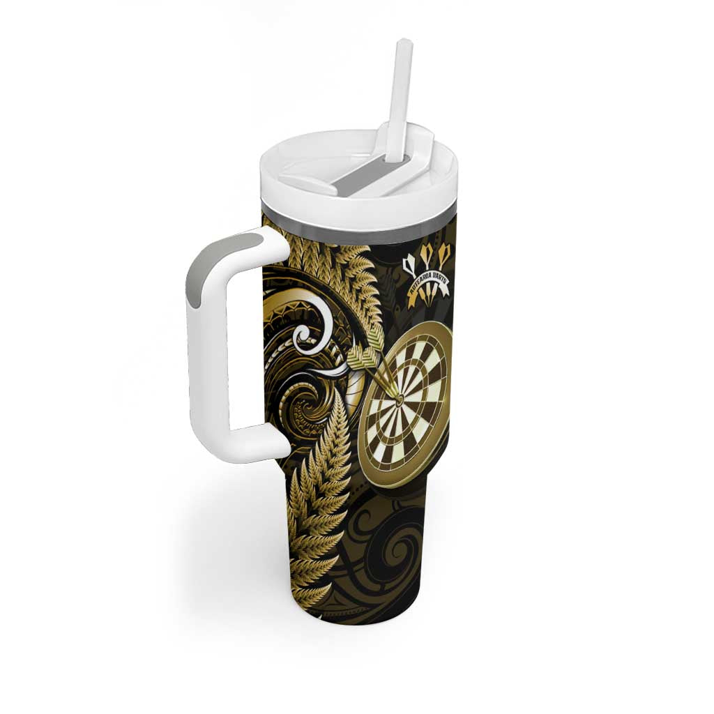 New Zealand Darts Happiness Is A Tight Threesome Maori Gold Custom Stanley Cup 40 oz 30 oz Tumbler With HandleTVC2301371 - Image 2