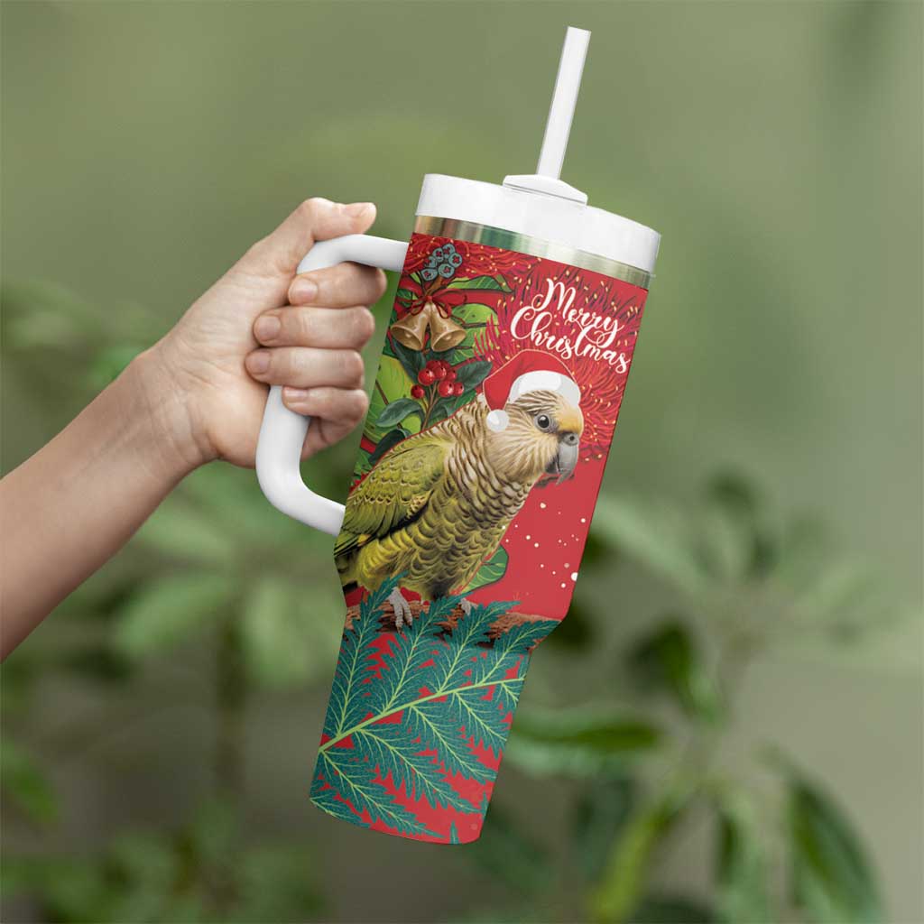 New Zealand Kakapo Christmas Meri Kirihimete Silver Fern Mix Pohutukawa Custom Stanley Cup 40 oz 30 oz Tumbler With HandleTVC2301317 - Image 4