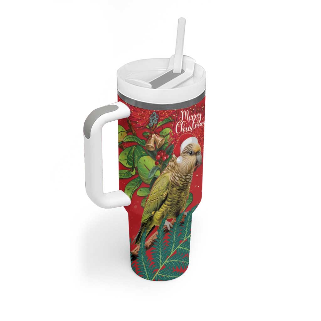 New Zealand Kakapo Christmas Meri Kirihimete Silver Fern Mix Pohutukawa Custom Stanley Cup 40 oz 30 oz Tumbler With HandleTVC2301317 - Image 3