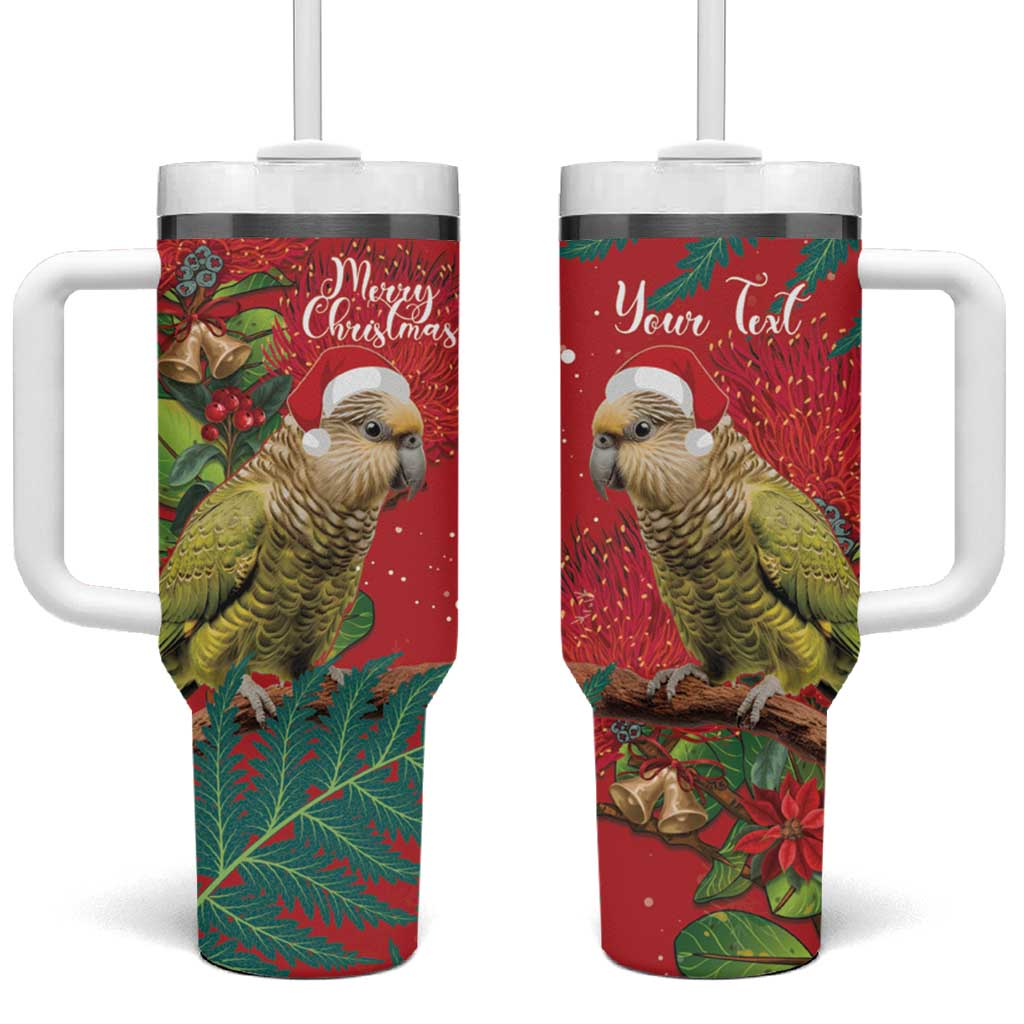 New Zealand Kakapo Christmas Meri Kirihimete Silver Fern Mix Pohutukawa Custom Stanley Cup 40 oz 30 oz Tumbler With HandleTVC2301317 - Image 2