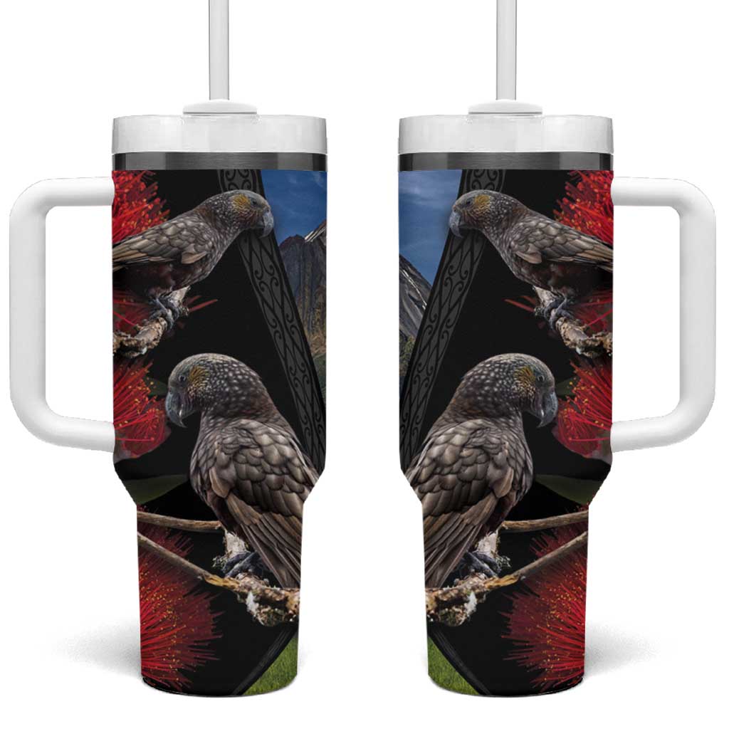 New Zealand Kea And Pohutukawa With The Mountain Landscape Custom Stanley Cup 40 oz 30 oz Tumbler With HandleTVC2301371