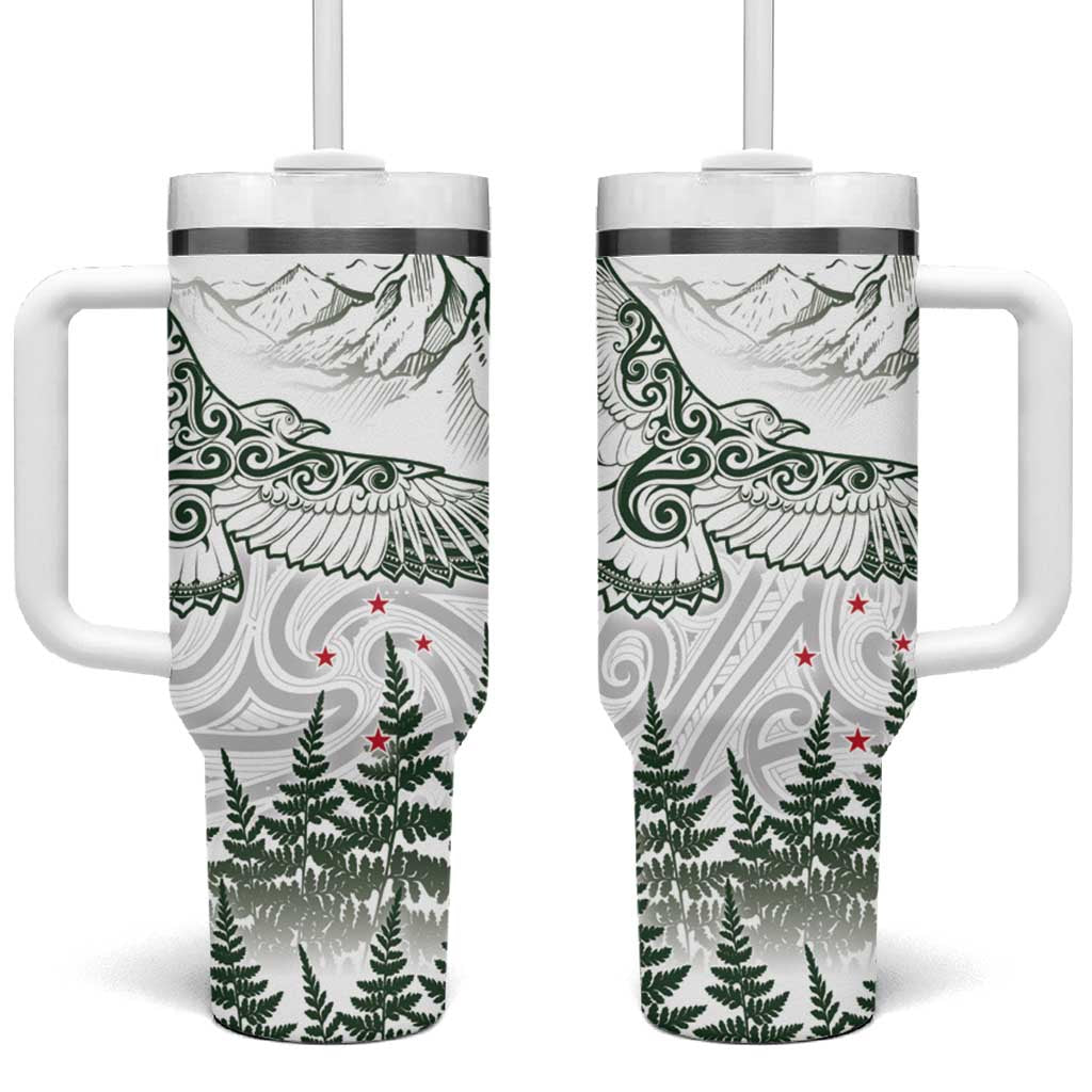 New Zealand Kea Bird Maori Tattoo and Silver Fern Green Color Custom Stanley Cup 40 oz 30 oz Tumbler With HandleTVC2301358
