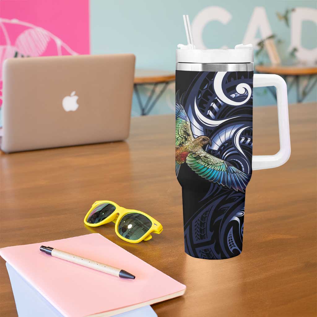 New Zealand Kea Bird Maori Tribal Koru Art Custom Stanley Cup 40 oz 30 oz Tumbler With HandleTVC2301370 - Image 5