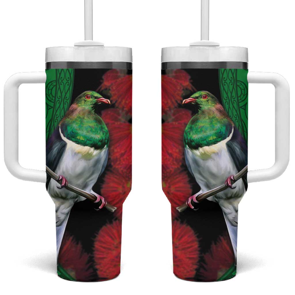 New Zealand Kereru And Pohutukawa Maori Tribal Tattoo Custom Stanley Cup 40 oz 30 oz Tumbler With HandleTVC2301366