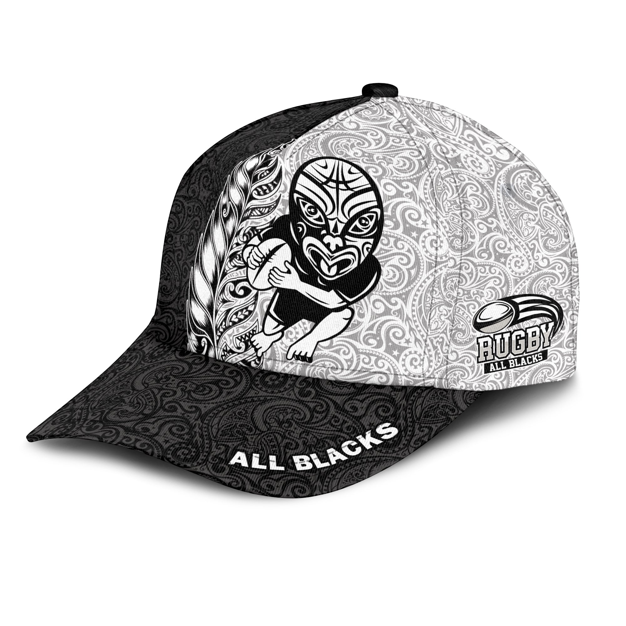 New Zealand Maori All Black Rugby Cap - LT2 Trucker Hats Custom Hats Gifts For Men & Women