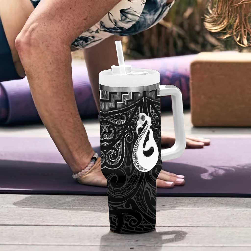 New Zealand Maori Poutama Manaia Black Paua Shell Custom Stanley Cup 40 oz 30 oz Tumbler With HandleTVC2301383 - Image 6