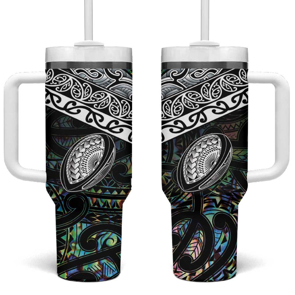 New Zealand Maori Rugby Tattoo Papua Shell Custom Stanley Cup 40 oz 30 oz Tumbler With HandleTVC2301376