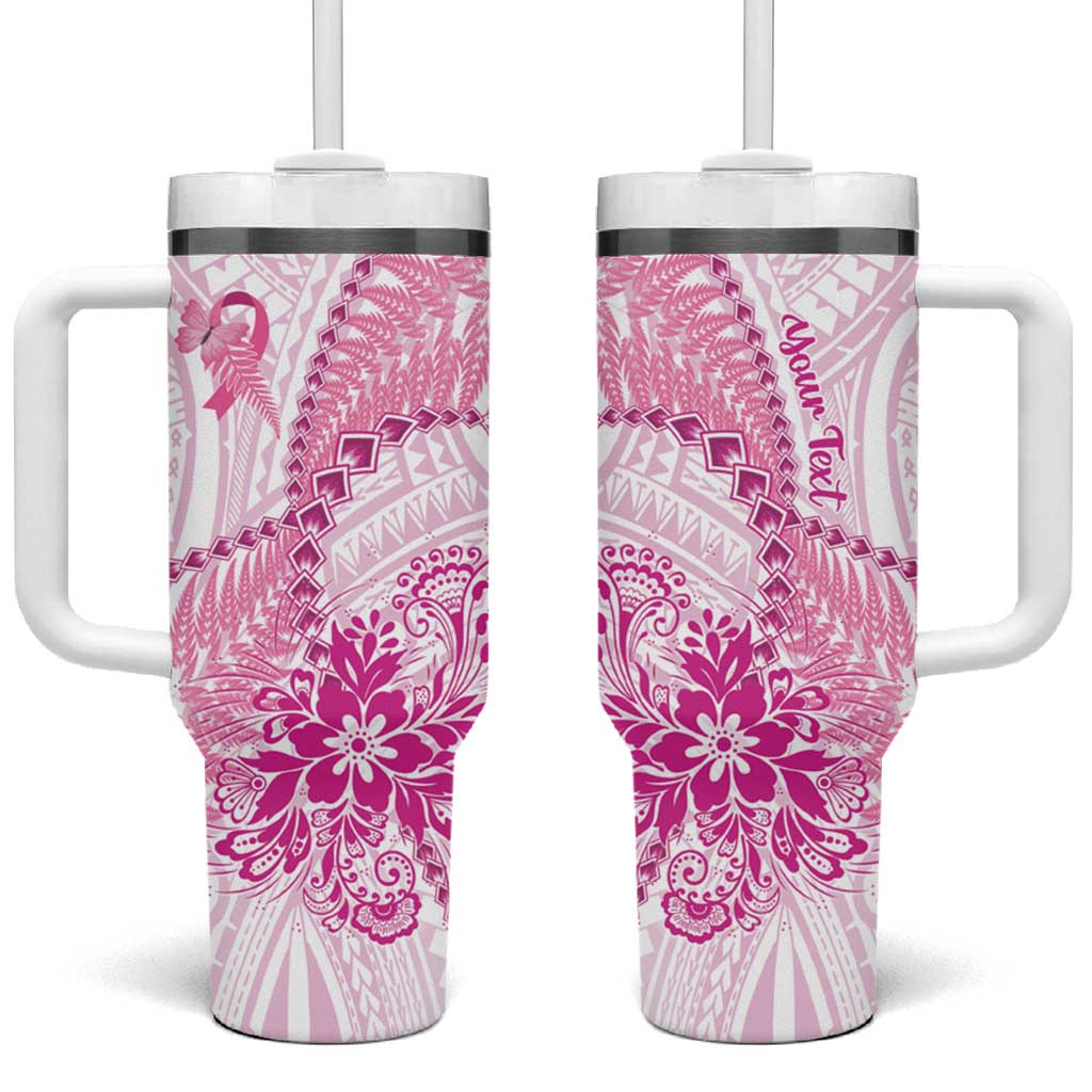 New Zealand Pink Fern Breast Cancer Polynesian Custom Stanley Cup 40 oz 30 oz Tumbler With HandleTVC2301357