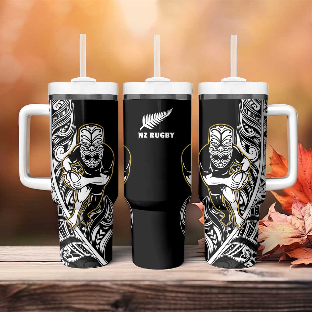 New Zealand Silver Fern Rugby All Black Maori Version Black Custom Stanley Cup 40 oz 30 oz Tumbler With HandleTVC2301318
