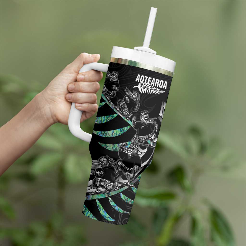 New Zealand Silver Fern Rugby Aotearoa Kiwi Maori Custom Stanley Cup 40 oz 30 oz Tumbler With HandleTVC2301362 - Image 3