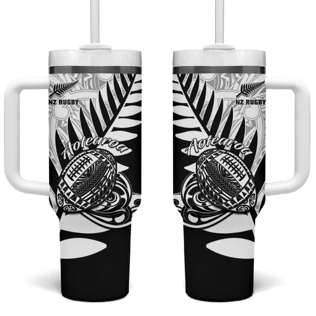 New Zealand Silver Fern Rugby Aotearoa Maori Black Custom Stanley Cup 40 oz 30 oz Tumbler With HandleTVC2301357