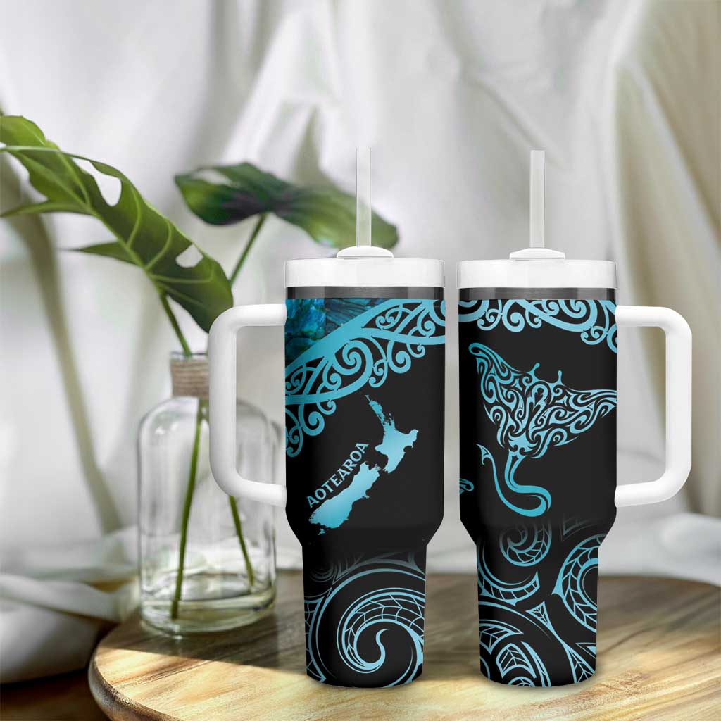 New Zealand Stingray Aotearoa Whai With Maori Paua Shell Custom Stanley Cup 40 oz 30 oz Tumbler With HandleTVC2301374 - Image 9