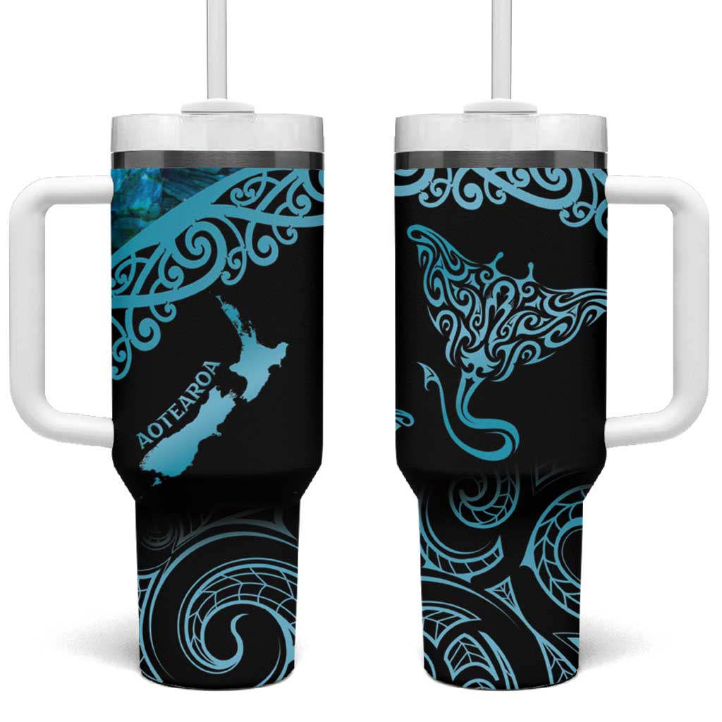 New Zealand Stingray Aotearoa Whai With Maori Paua Shell Custom Stanley Cup 40 oz 30 oz Tumbler With HandleTVC2301374