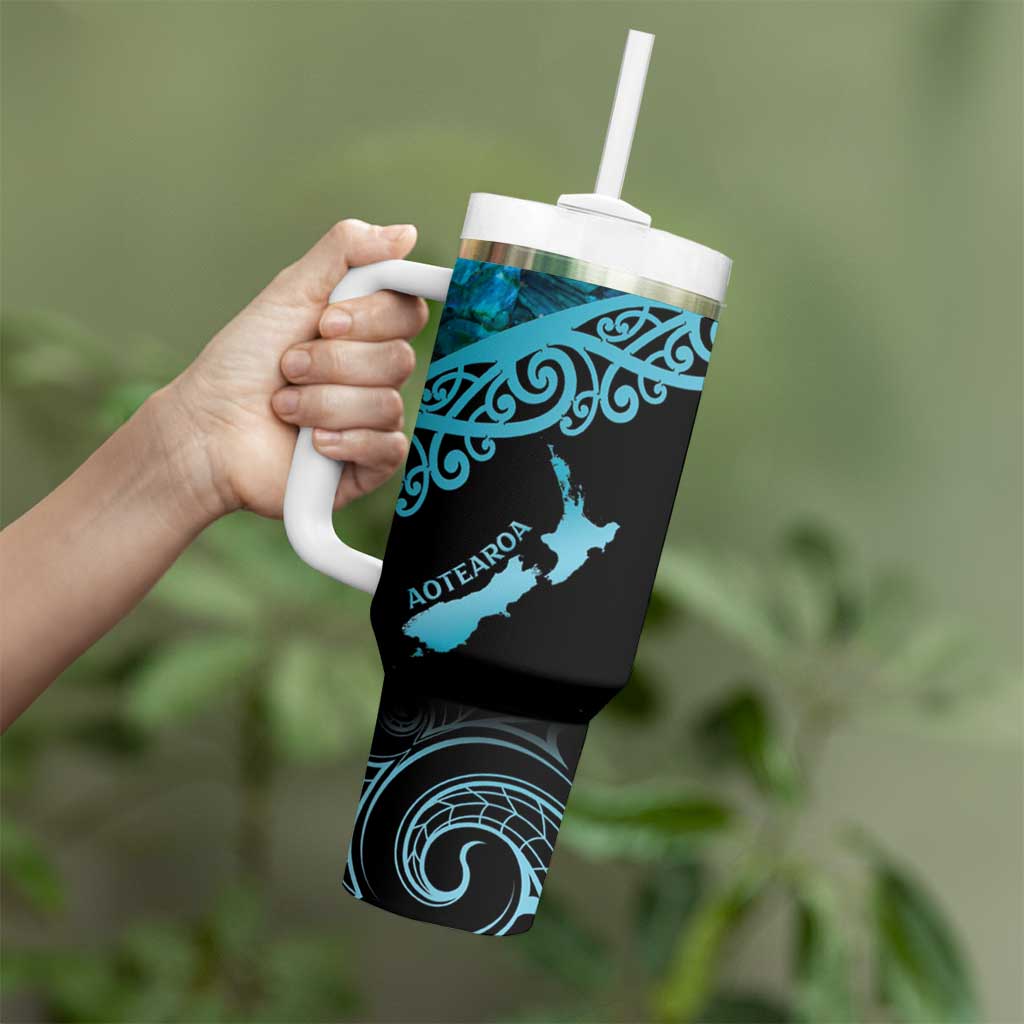 New Zealand Stingray Aotearoa Whai With Maori Paua Shell Custom Stanley Cup 40 oz 30 oz Tumbler With HandleTVC2301374 - Image 3