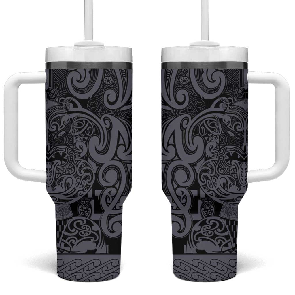 New Zealand Taiaha Maori Minimalist Silver Fern All Black Custom Stanley Cup 40 oz 30 oz Tumbler With HandleTVC2301347