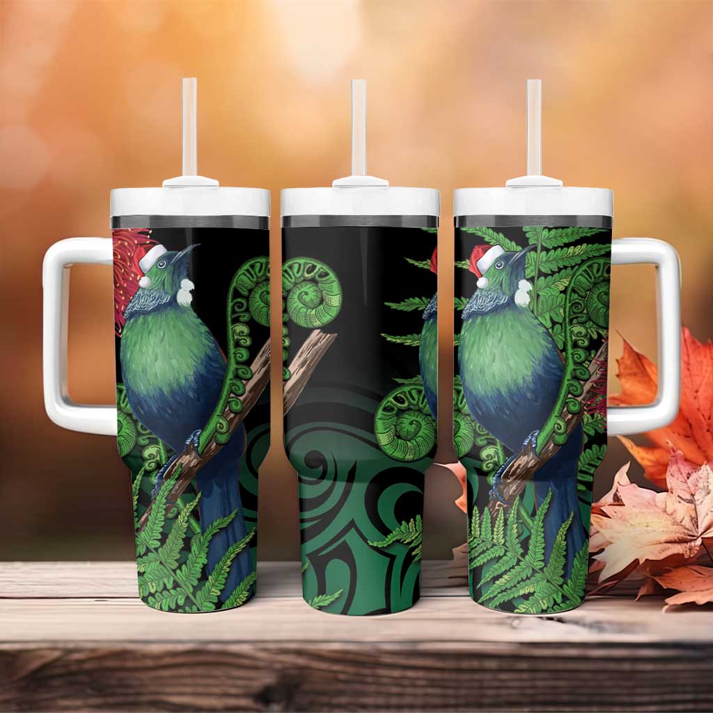 New Zealand Tui Bird Christmas Maori Fern Mix Pohotukawa Custom Stanley Cup 40 oz 30 oz Tumbler With HandleTVC2301359 - Image 4