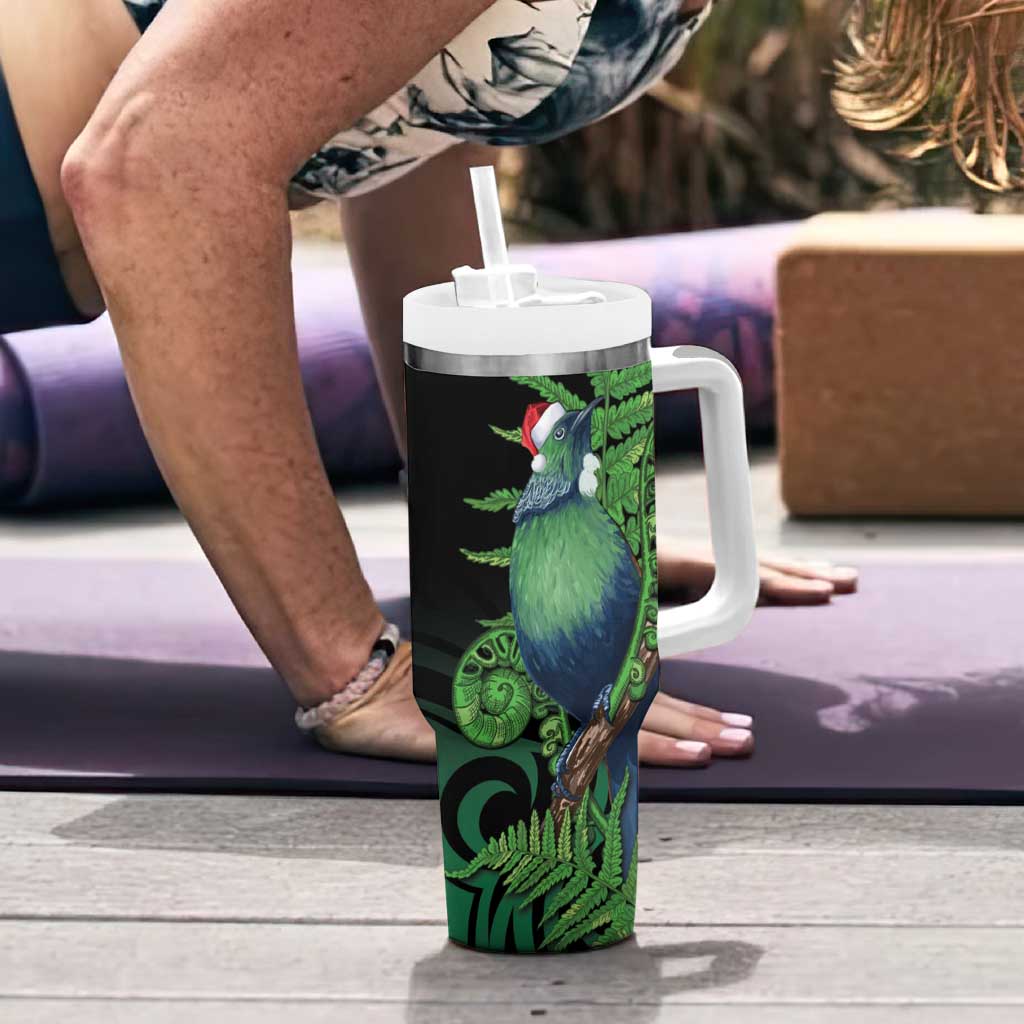 New Zealand Tui Bird Christmas Maori Fern Mix Pohotukawa Custom Stanley Cup 40 oz 30 oz Tumbler With HandleTVC2301359 - Image 6