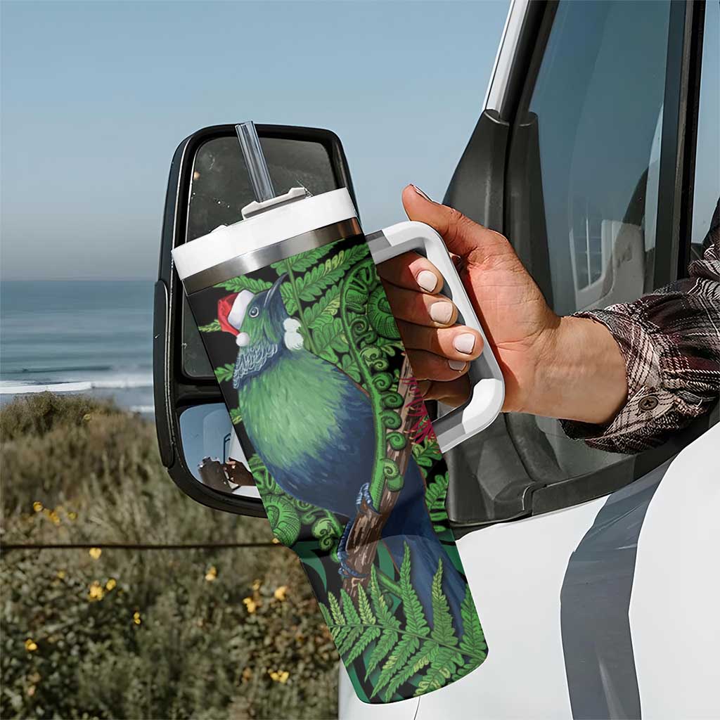 New Zealand Tui Bird Christmas Maori Fern Mix Pohotukawa Custom Stanley Cup 40 oz 30 oz Tumbler With HandleTVC2301359 - Image 7