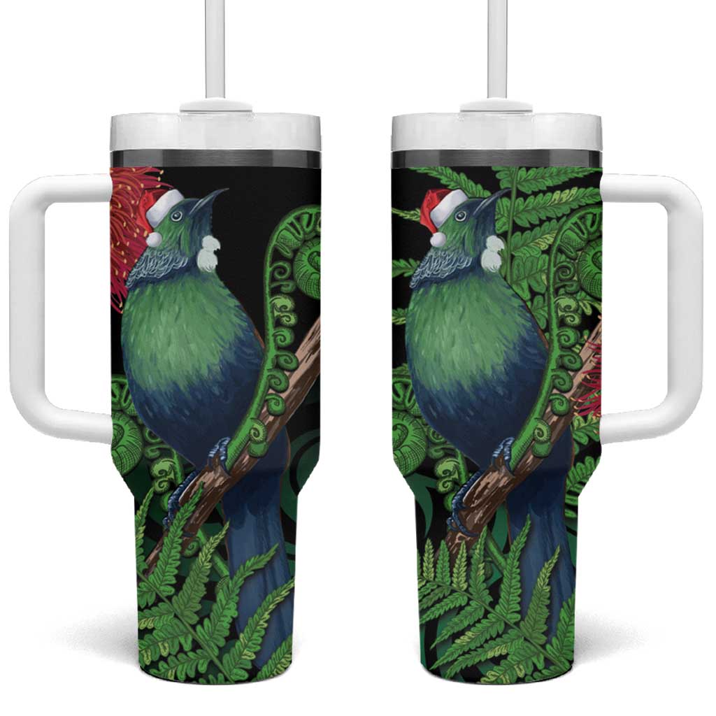 New Zealand Tui Bird Christmas Maori Fern Mix Pohotukawa Custom Stanley Cup 40 oz 30 oz Tumbler With HandleTVC2301359