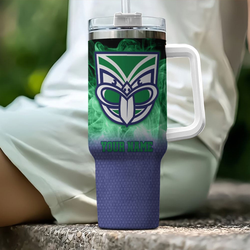 New Zealand Warriors NRL Flame Effect Custom Stanley Cup 40 oz 30 oz Tumbler With HandleTVC2301194