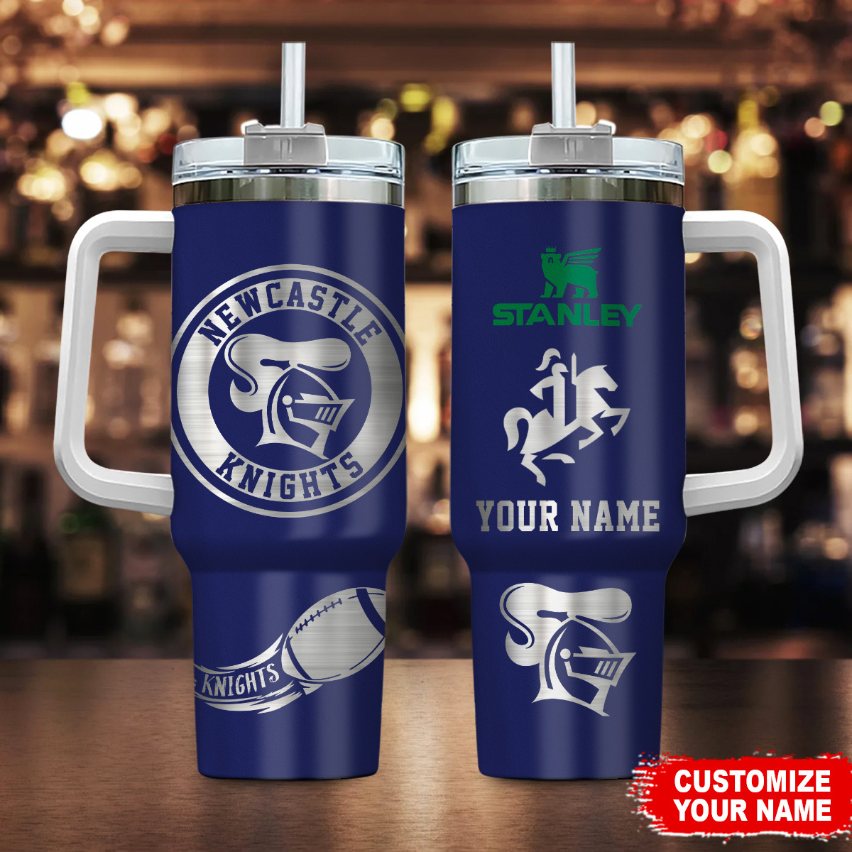 Newcastle Knights NRL Custom Stanley Cup 40 oz 30 oz Tumbler With HandleTVC230113