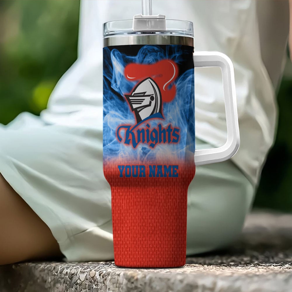 Newcastle Knights NRL Flame Effect Custom Stanley Cup 40 oz 30 oz Tumbler With HandleTVC2301195