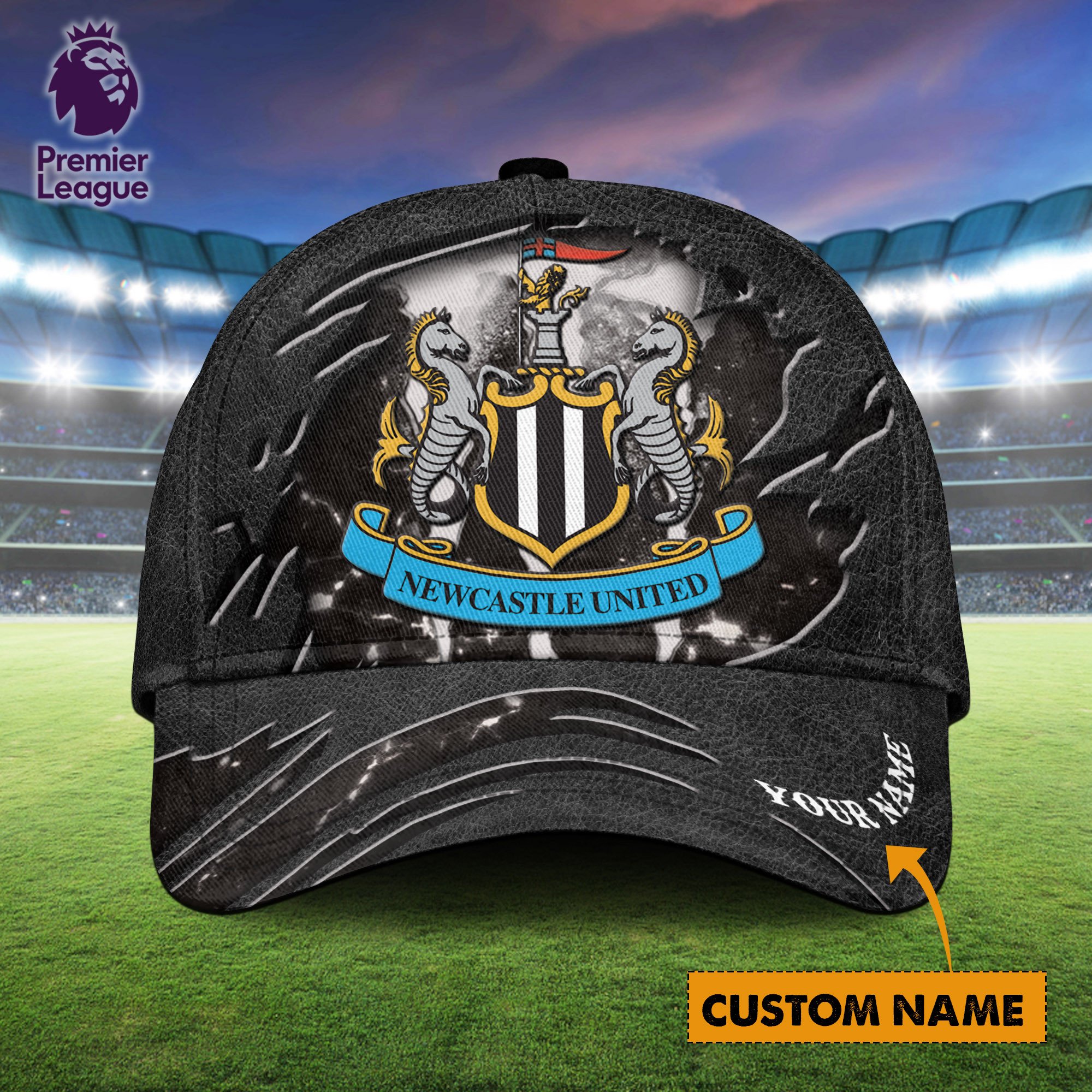 Newcastle United EPL Personalized Classic Cap For Fans  Trucker Hats Custom Hats Gifts For Men & Women