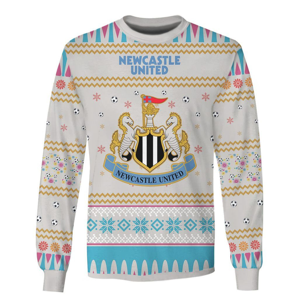 Newcastle United Ugly Christmas Sweater Adult 3D Funny Matching for family