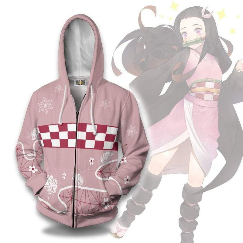 Nezuko Kamado Custom KNY Clothes Anime 3D All Over Print Hoodie, Zip Hoodie