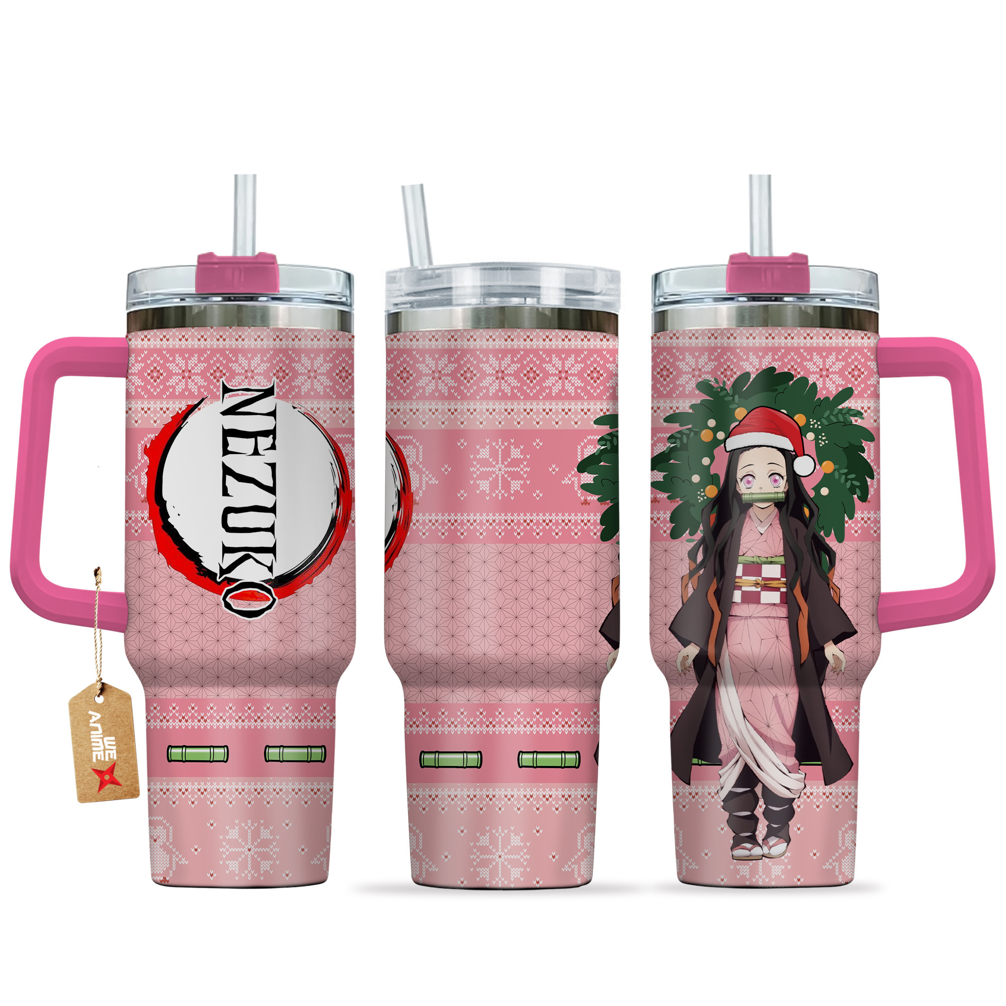 Nezuko Kamado Demon Slayer Anime Custom Stanley Cup 40 oz 30 oz Tumbler With HandleTVC2301158