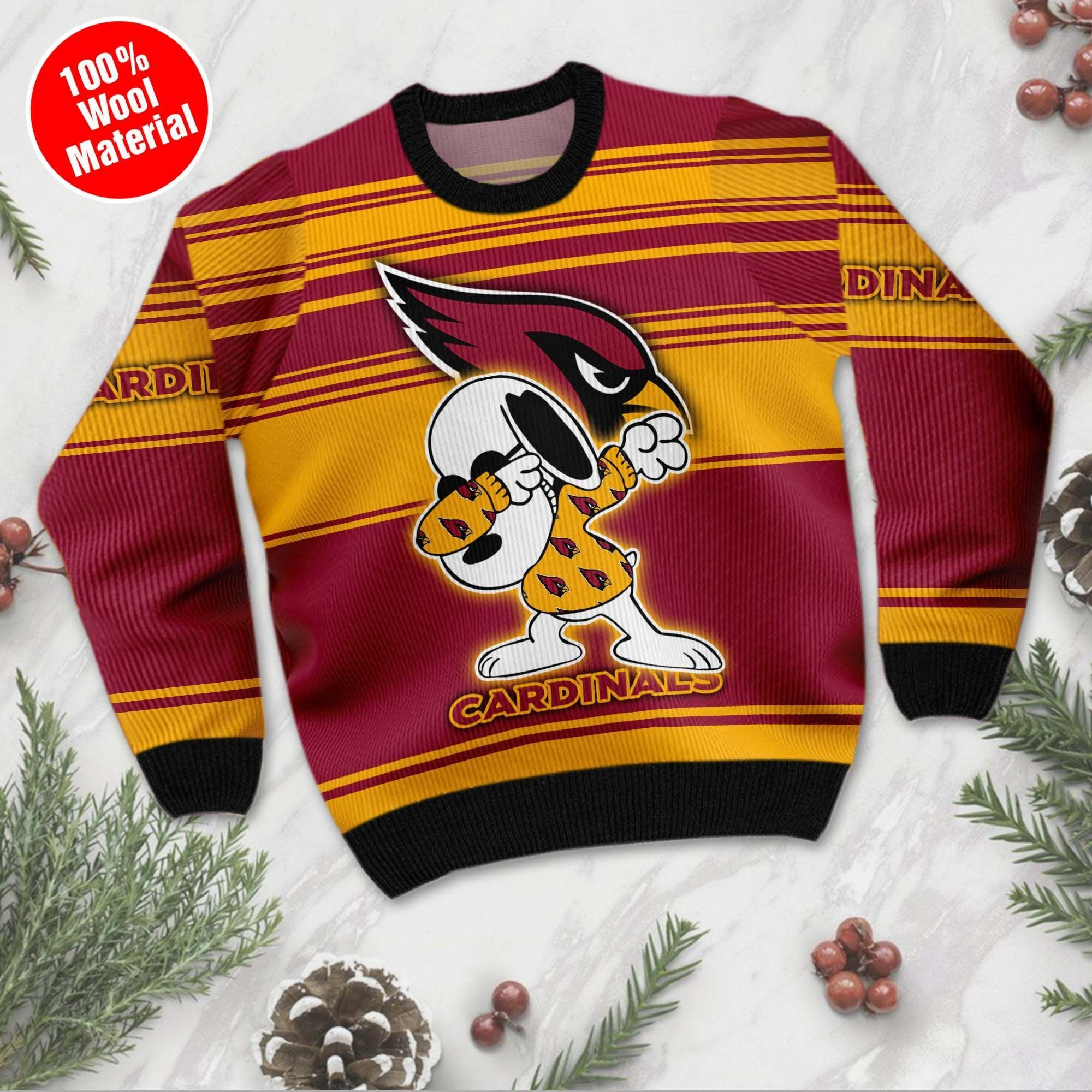 NFL Arizona Cardinals D Full Printed Sweater Shirt For Football Fan Nfl Jersey Ugly Christmas Sweater Adult 3D Funny Matching for family - Image 2