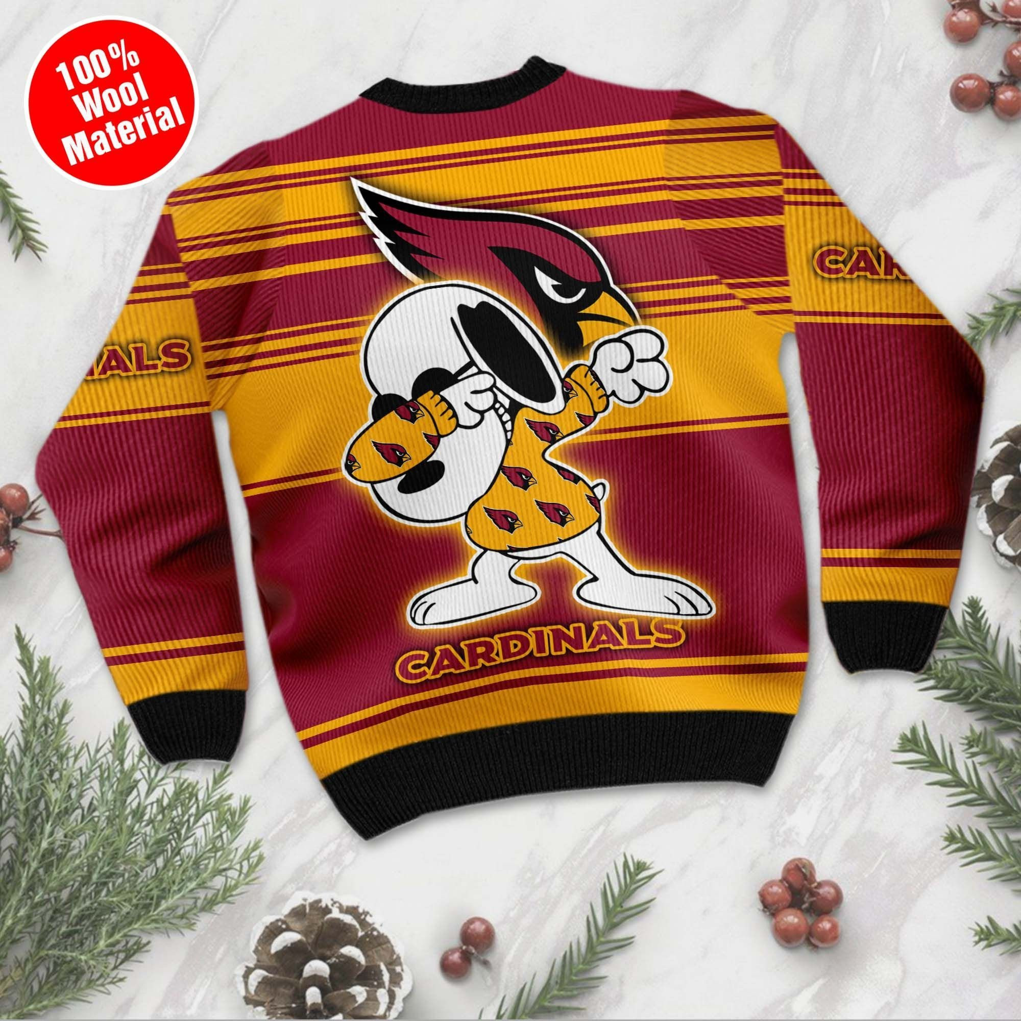 NFL Arizona Cardinals D Full Printed Sweater Shirt For Football Fan Nfl Jersey Ugly Christmas Sweater Adult 3D Funny Matching for family - Image 3