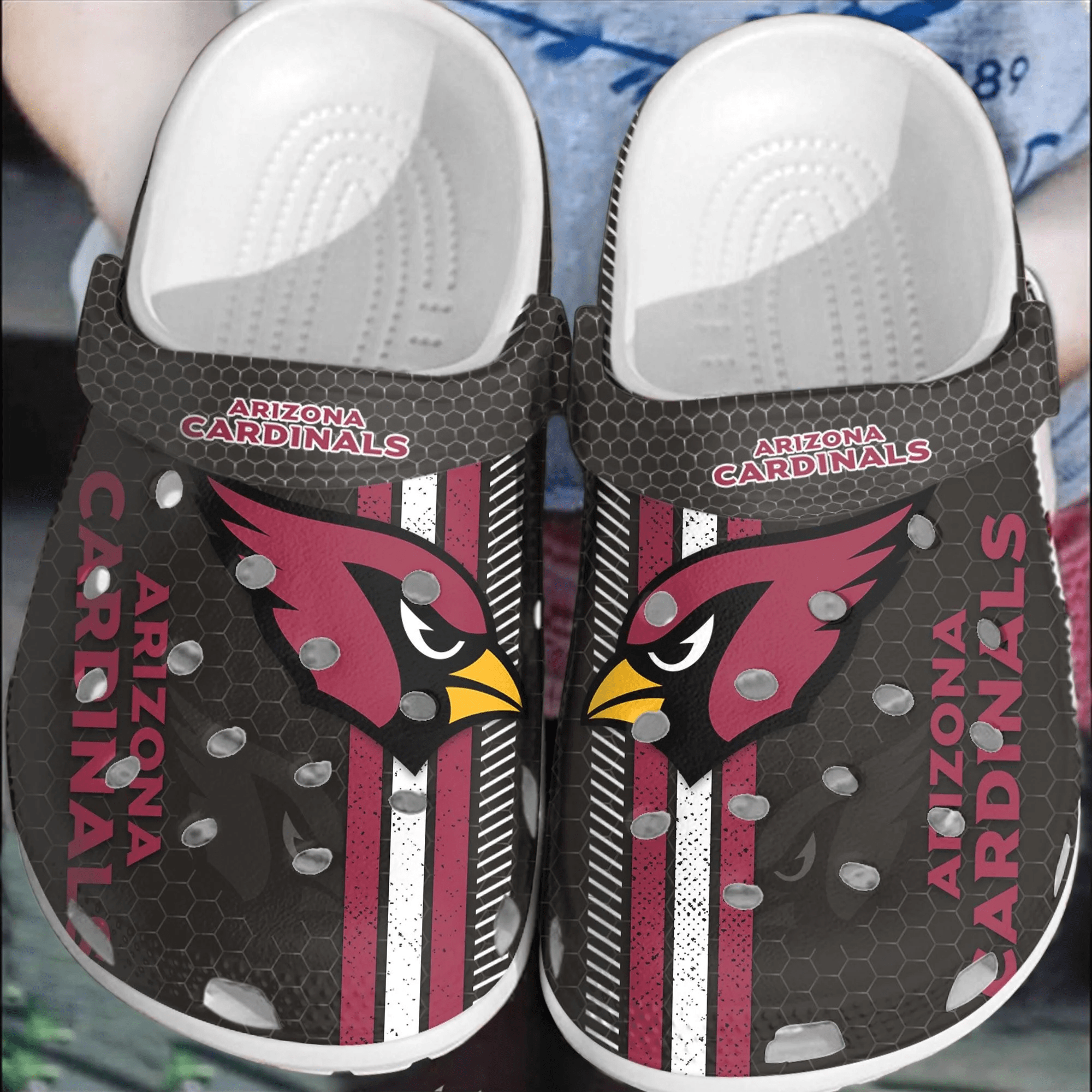 NFL Arizona Cardinals Football Crocs Crocband Comfortable Clogs Shoes For Men Women