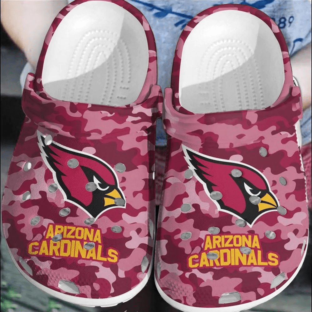 NFL Arizona Cardinals Football Crocs Crocband Comfortable Shoes Clogs For Men Women