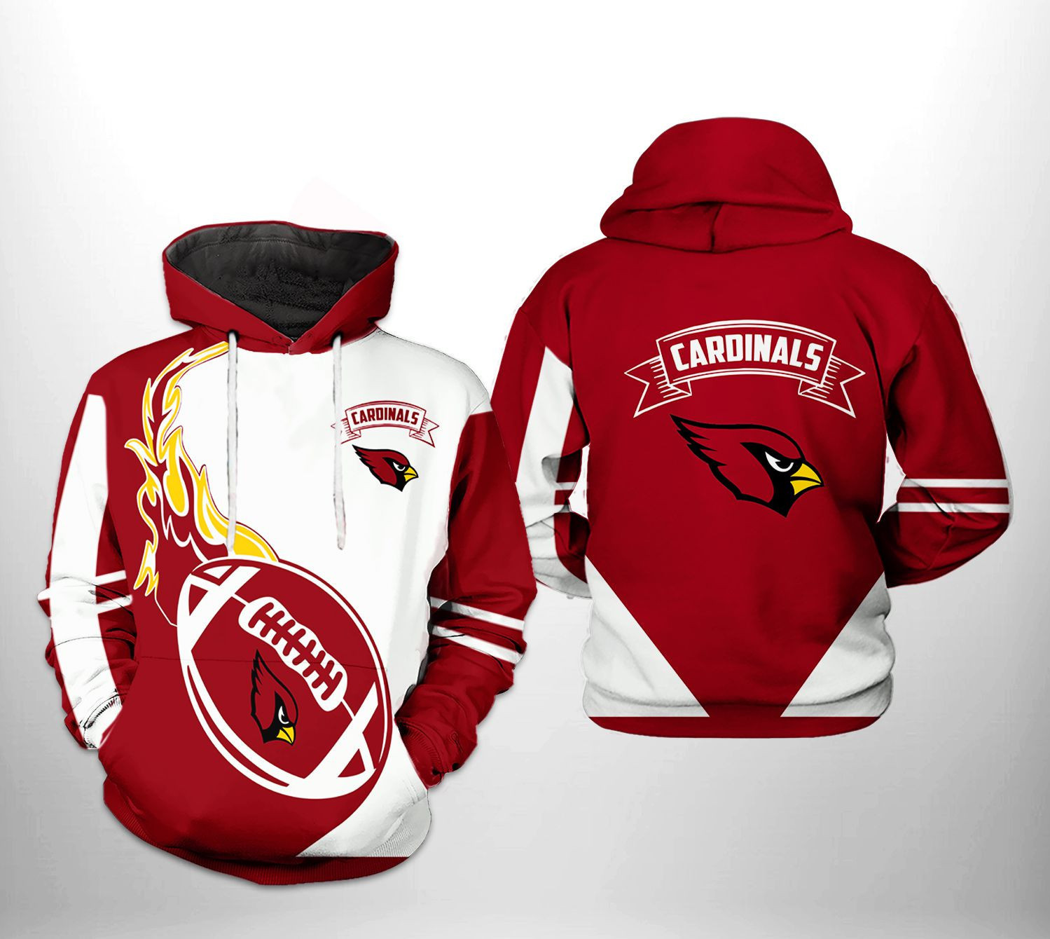 NFL Arizona Cardinals NFL Classic 3D All Over Print Hoodie, Zip Hoodie