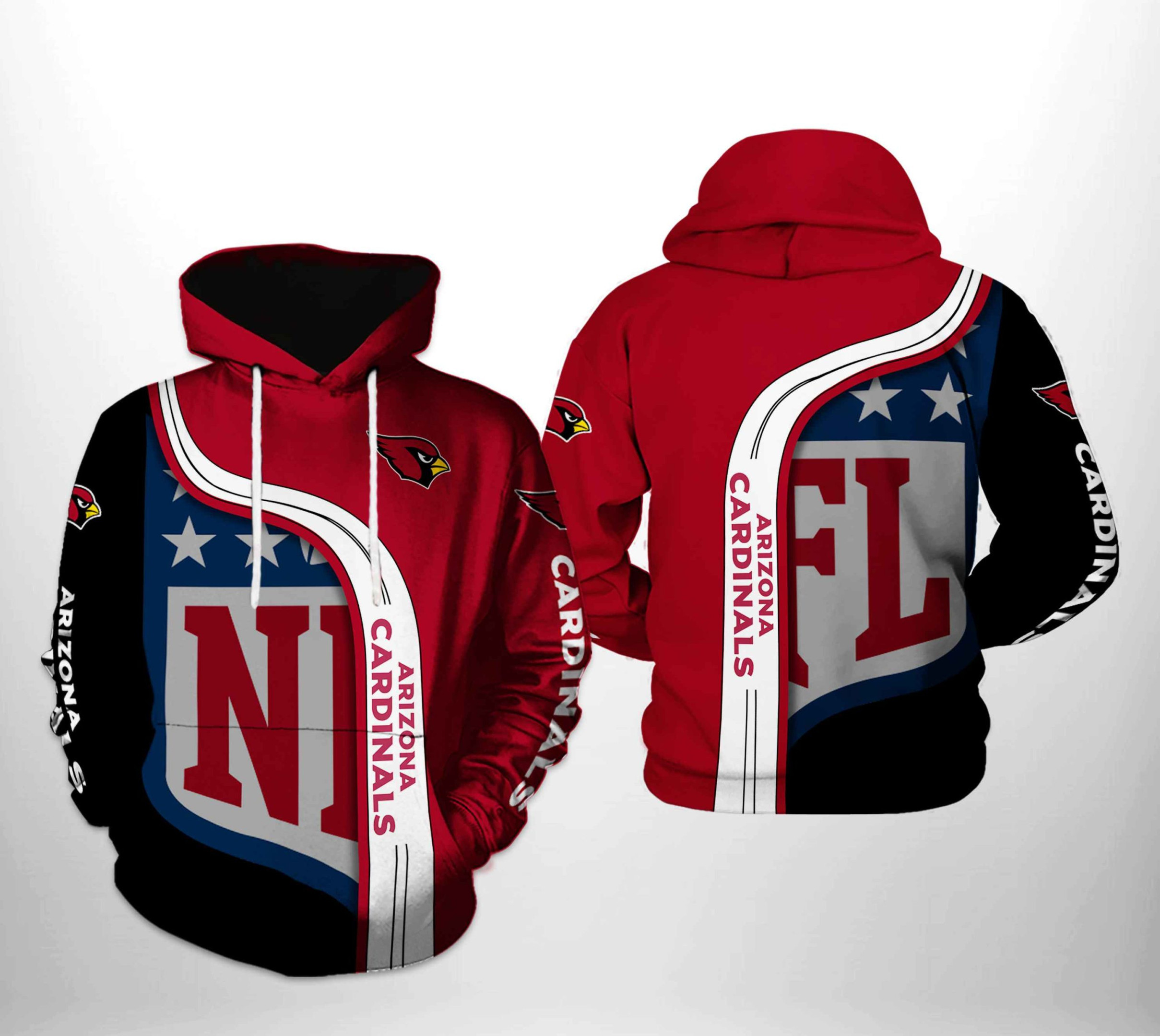 NFL Arizona Cardinals NFL Team 3D All Over Print Hoodie, Zip Hoodie