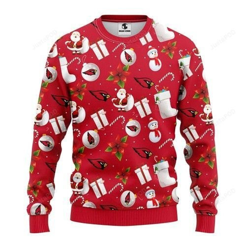 Nfl Arizona Cardinals Ugly Christmas Sweater Adult 3D Funny Matching for family