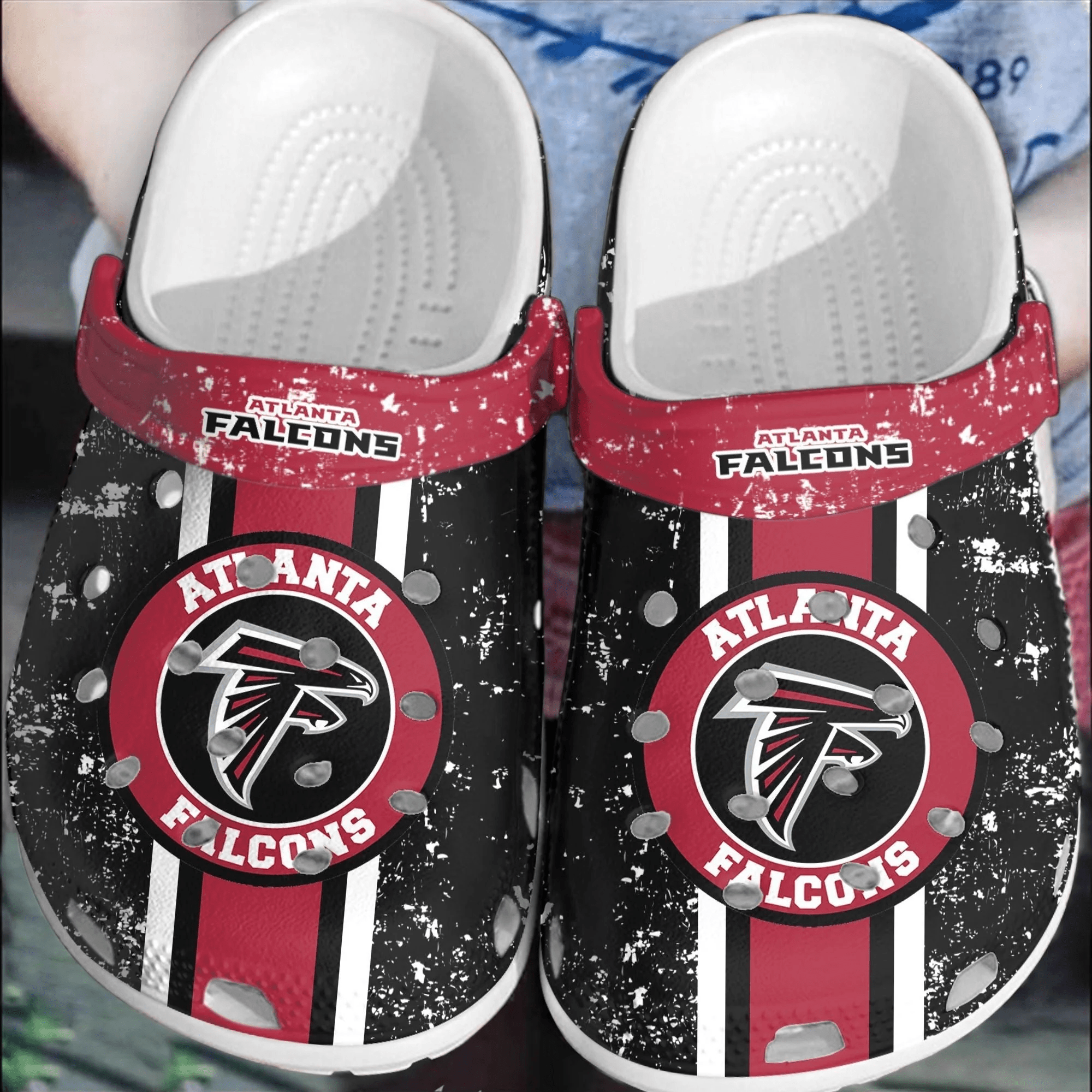 NFL Atlanta Falcons Football Crocs Clogs Crocband Comfortable Shoes For Men Women