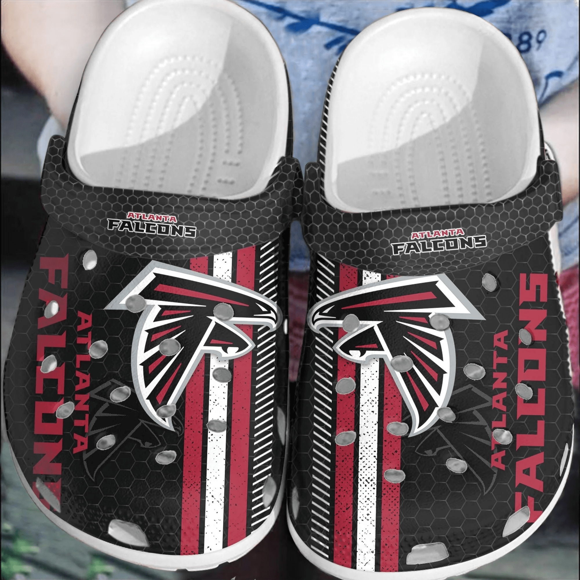 NFL Atlanta Falcons Football Crocs Clogs Shoes Crocband Comfortable For Men Women