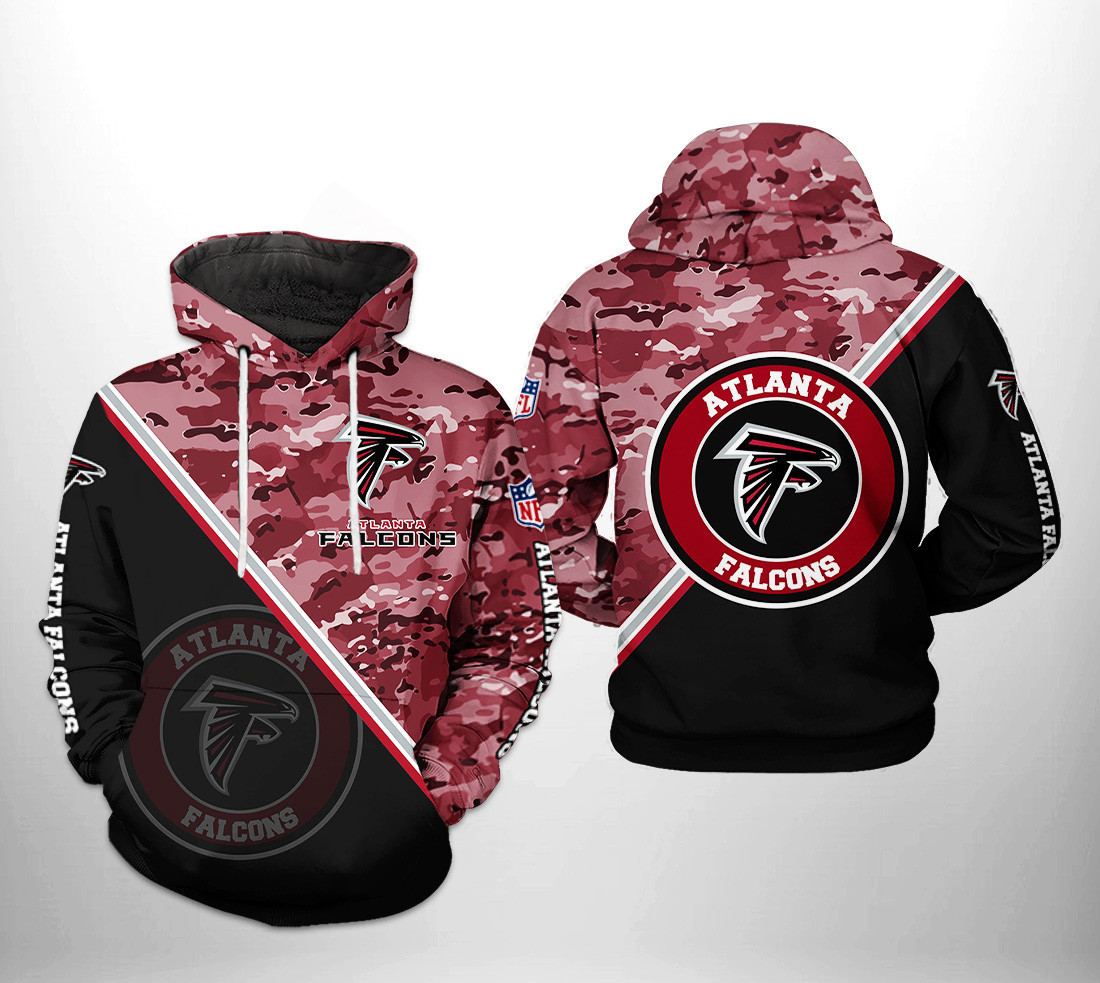 NFL Atlanta Falcons NFL Camo Team 3D All Over Print Hoodie, Zip Hoodie
