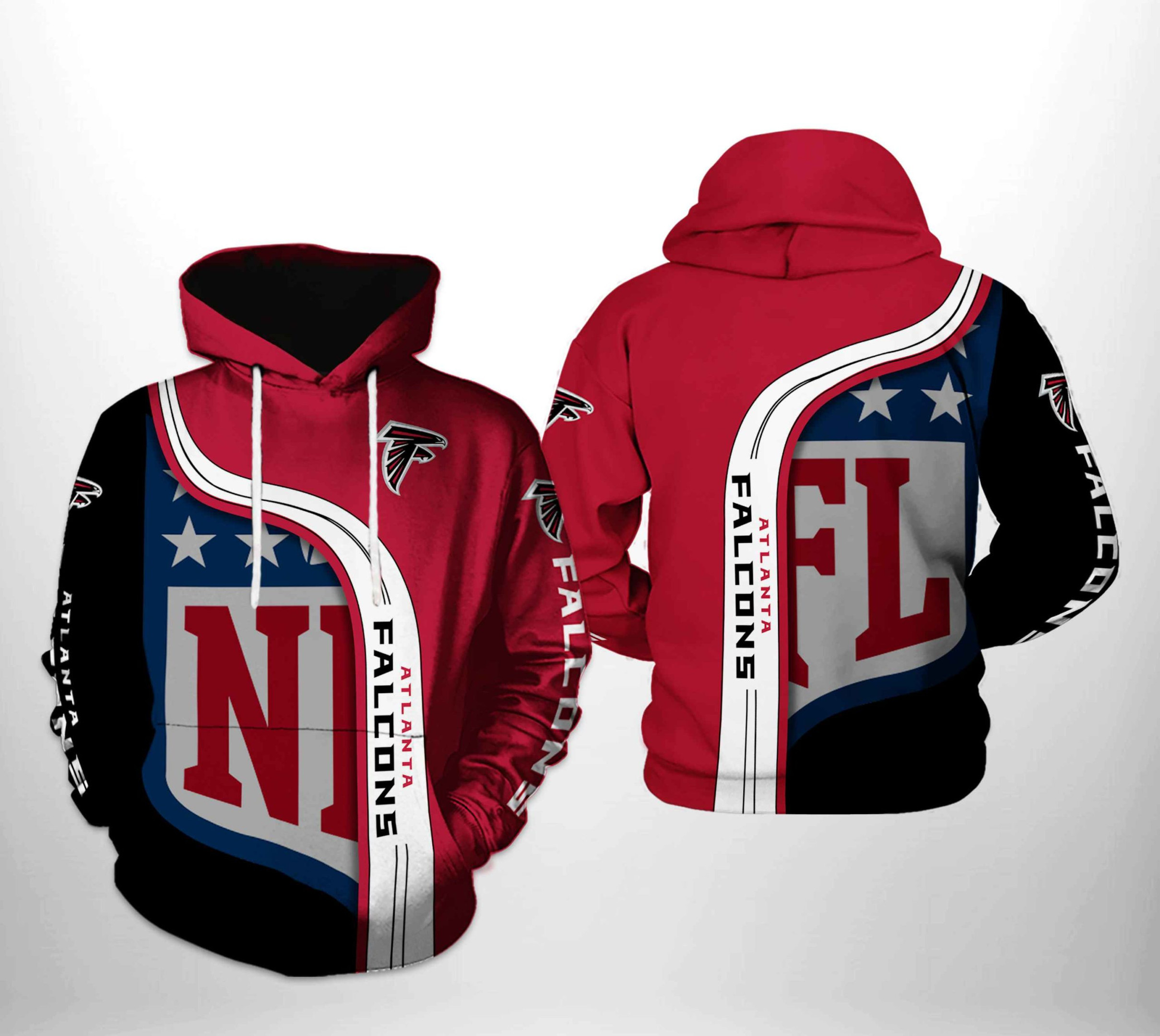 NFL Atlanta Falcons NFL Team 3D All Over Print Hoodie, Zip Hoodie