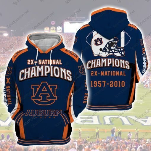 NFL Auburn Tigers Nfl Football Anniversary 3D All Over Print Hoodie, Zip Hoodie