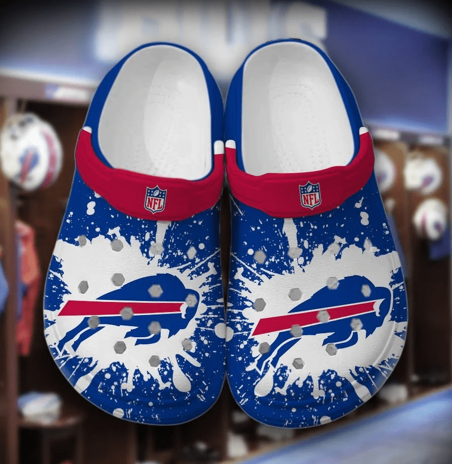 NFL Buffalo Bills Football Crocs Shoes Clogs Comfortable Crocband For Men Women